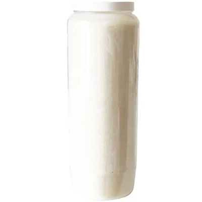 Afbeelding van Spaas Graflicht / Noveenkaarsen, 9 dagen brander, 7x18cm wit
