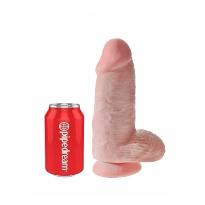 Afbeelding van King Cock Chubby Realistische Dildo Met Balzak 18 cm