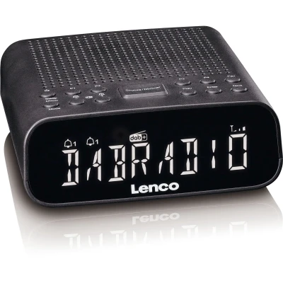 Afbeelding van Lenco CR 606BK Wekkerradio met DAB+/FM, Bluetooth® en groot dimbaar LCD display Zwart