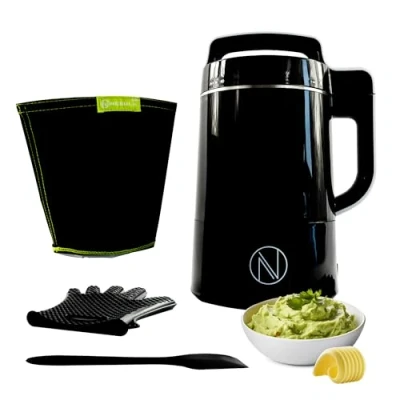 Afbeelding van Nebula Kruidenkoker Kruidenmachine Magische kruidenboter, olie infuser, elektrische churner, gummimaker en meer Maak tincturen, oliën boters Zwart