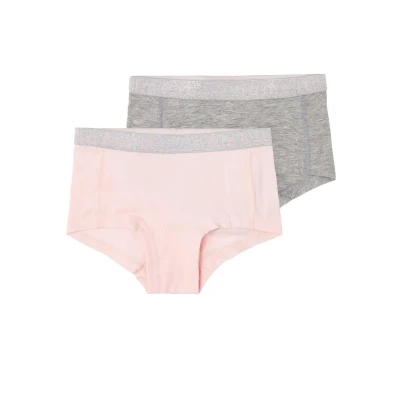 Afbeelding van NAME IT KIDS hipster NKFHIPSTER set van 2 lichtroze/grijs melange