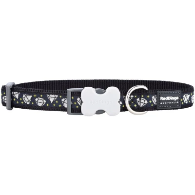 Afbeelding van Hondenhalsband Red Dingo Diamond 20 32 cm Zwart