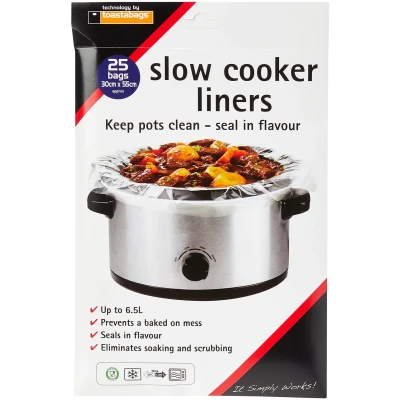 Afbeelding van Toastabags Slowcooker plastic voering (25 stuks) transparant, verpakking kan variëren
