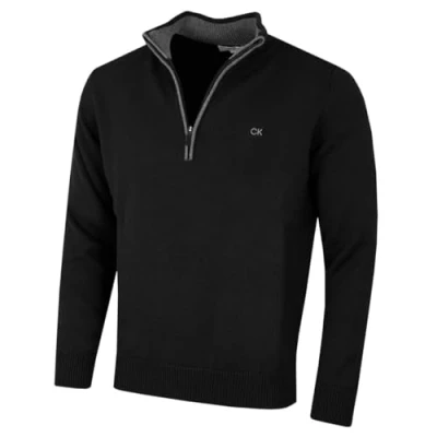 Afbeelding van Calvin Klein Golf Heren Katoenen Trui Zwart L