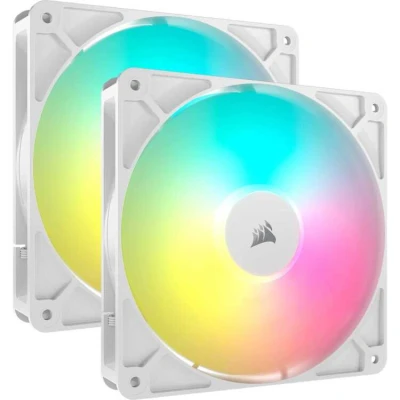 Afbeelding van Corsair RS140 ARGB Dual Pack White