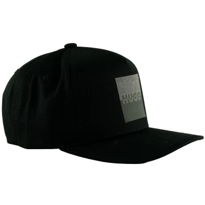 Afbeelding van HUGO Cap Marsel Splitted Logo Black zwart