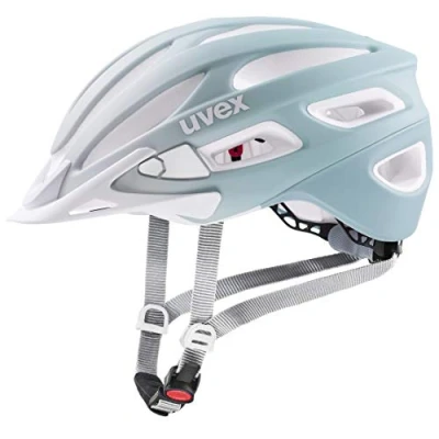 Afbeelding van uvex true cc lichte allround helm voor dames individueel passysteem uitbreidbaar met led licht papyros peakock matt 52 55 cm