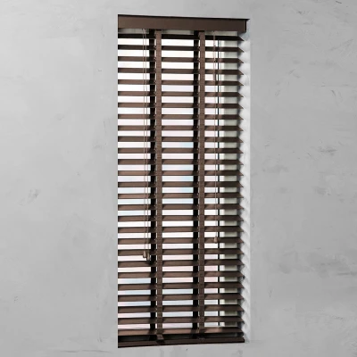 Afbeelding van Houten Jaloezie 50 mm Smart Brown 160x220cm (Bruin)