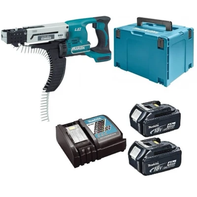 Afbeelding van Makita DFR550RMJ 18V Li ion accu schroefautomaat set (2x 4.0Ah) in Mbox