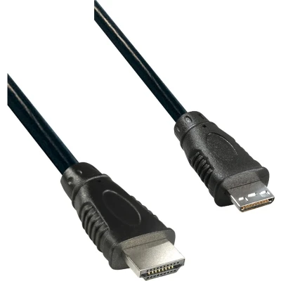Afbeelding van Mini HDMI kabel versie 1.4 (4K 30Hz) / zwart 1 meter