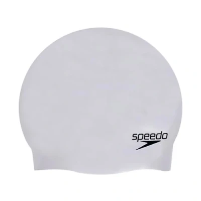 Afbeelding van Speedo Unisex muts Plain Moulded siliconen cap badmuts, grijs, eenheidsmaat