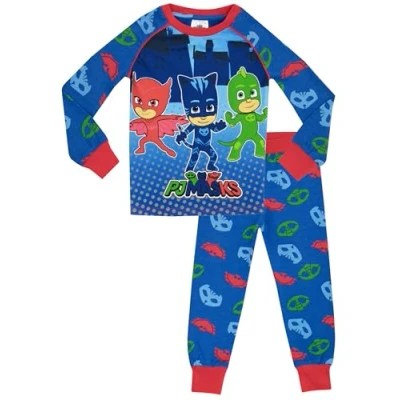 Afbeelding van PJ Masks Pyjama&#039;s Strakke Jongens Catboy Owlette Gekko Katoenen voor Kinderen Veelkleurig 140