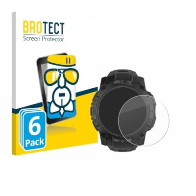 Afbeelding van BROTECT Glas Screen Protector voor Garmin Instinct 3 Solar Tactical Edition (50 mm) (6 Stuks) Schermbeschermer [9H, Beschermglas Folie niet Glas]