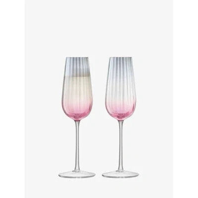 Afbeelding van Champagneflute L.S.A. Dusk Pink 250 ml (Set van 2)