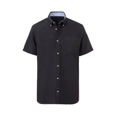 Afbeelding van H.I.S Overhemd met korte mouwen Regular fit button down kraag, 100% katoen