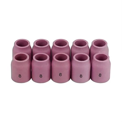 Afbeelding van RIVERWELD TIG Gas Lens Aluminiumoxide Mondstuk Keramische Cup 53N61S 8#12.5mm Opening Fit PTA DB SR WP 9 17 18 20 25 26 Lastoorts 10pk
