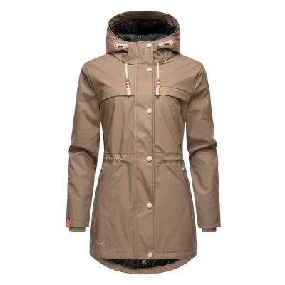 Afbeelding van Navahoo Rainy Forest Regenjas, Dames, Maat: XS, Taupe