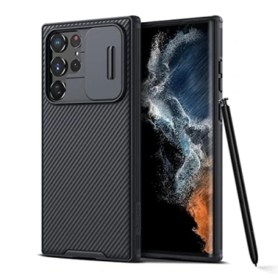Afbeelding van Nillkin CamShield voor Samsung Galaxy S22 Ultra Hoesje Camera Slider Zwart