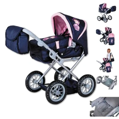 Afbeelding van knorr toys® princess Ruby poppenwagen, blauw