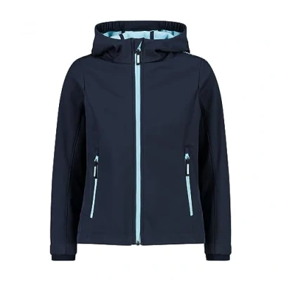Afbeelding van CMP KID FIX HOOD Unisex Softshelljas voor kinderen, Maat: 116, Blue/anice