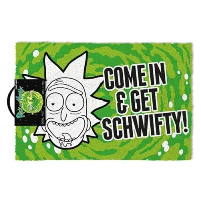 Afbeelding van Cartoon Network, Get Schwifty&quot; deurmat, Rick and Morty, meerkleurig, 40 x 60 cm