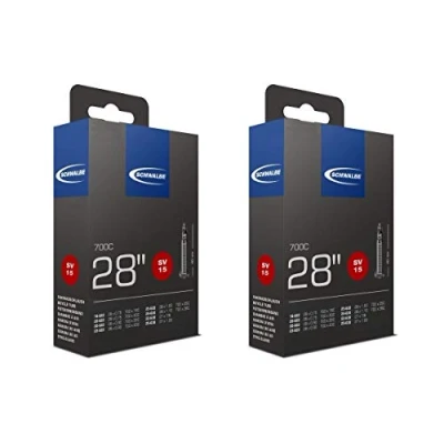 Afbeelding van Schwalbe 2 x 28&quot;/700c binnenbanden 700x25c met Presta ventielen