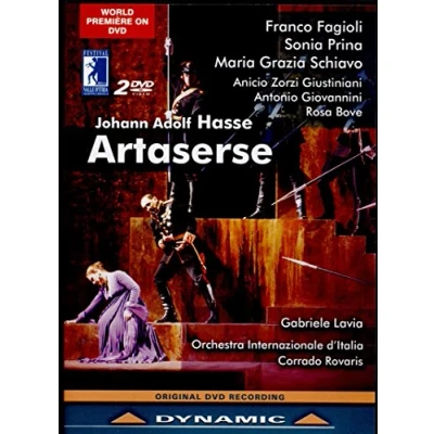 Afbeelding van Ensemble Barocco Of The Orchestra Internationale D&#039;Italia, Corrado Rovaris Hasse: Artaserse (2 DVD)