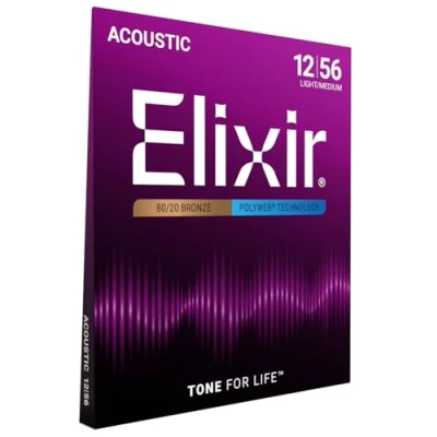 Afbeelding van Elixir 11075 Polyweb Acoustic 12 56
