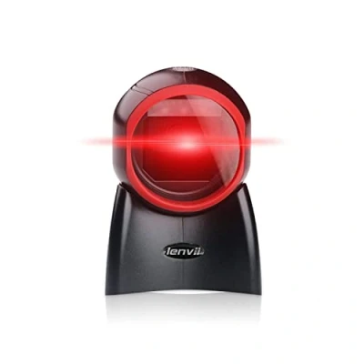Afbeelding van LENVII E655 Barcodescanners, 1D / 2D Datamatrix streepjescodescanner, bekabelde, handsfree omnidirectionele QR codelezer voor supermarkt, winkel