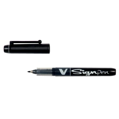 Afbeelding van Fineliner PILOT V Sign zwart 0.6mm