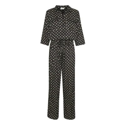 Afbeelding van Kaffe Jumpsuit, Dames, Maat: 34, Black tie/dot aop