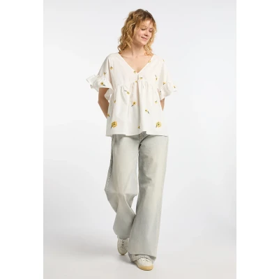 Afbeelding van Tuniek DREIMASTER S / Off White Geel 100% Katoen