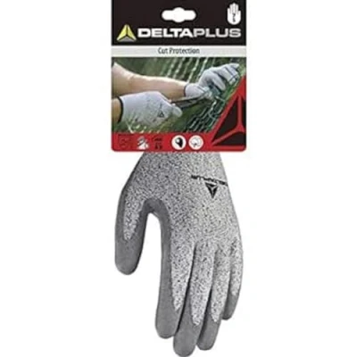 Afbeelding van Deltaplus DPVECUT34GR07 fijn gebreide handschoen Econocut® PU gecoate handpalm 13 stuks, grijs, maat 07