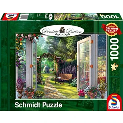 Afbeelding van Schmidt VIEW OF THE Enchanted Garden Puzzel multicoloured voor kinderen, Maat: One Size, Multi coloured