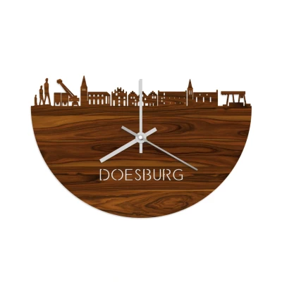 Afbeelding van Skyline Klok Doesburg Palissander
