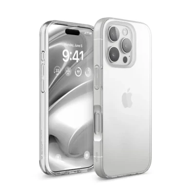 Afbeelding van elago Hybride Transparante Hoesje Compatibel met iPhone 16 Pro Case Cover PC + TPU Technologie, Schokbestendige bumper, Verhoogde Camera Bescherming, Duurzaam Krasbestendig (Transparant)