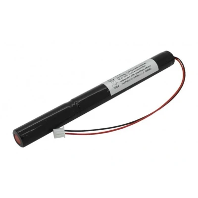 Afbeelding van Noodverlichting batterij NiCd 3.6V 800mAh L1x3 Mignon AA met 150mm kabel en stekker