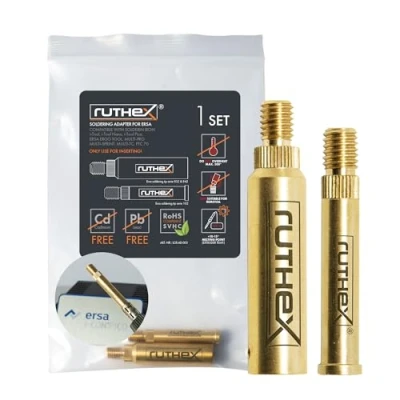 Afbeelding van ruthex Soldeerpuntadapter ERSA serie 832, 842 &amp; 102 soldeerboutpunt compatibel met soldeerbout i Tool Pico, PTC 70 voor soldeerpunten het plaatsen van schroefdraadinzetstukken in