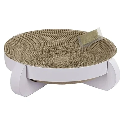 Afbeelding van Kerbl Krabbed met Catnip Wit 35x35x10cm