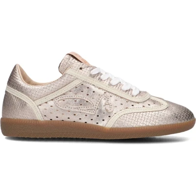 Afbeelding van Fred De La Bretoniere Pearl Raffi Sneakers Leer Dames Metallic Maat 37