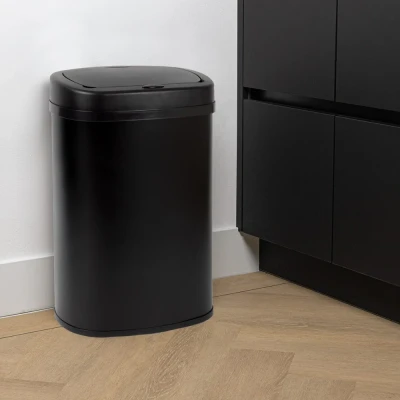 Afbeelding van BluMill Sensor Prullenbak 50L Zwart