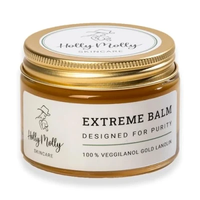 Afbeelding van Holly Molly Kalmerende en Hydraterende Extreme Balsem, 50 ml: Intensieve voeding met Veggilanol Gold Lanolin, 100% lanoline, voor een natuurlijke verzorgde schoonheidservaring