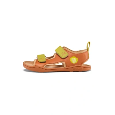 Afbeelding van Affenzahn Luchtige leren sandalen met klittenbandsluiting, antislip, flexibel, luchtig, licht voor de zomer, maat 21 32, kat bruin, 22 EU