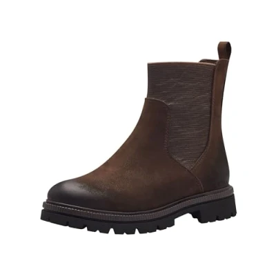 Afbeelding van MARCO TOZZI MT Vegan, Soft Lining Dames Laarzen CAFE NUBUCK Maat 36