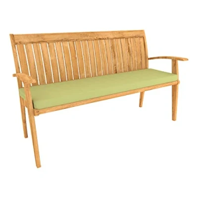 Afbeelding van POKAR Tuinbankkussen Eetbank Zitkussen Sofa Kussen voor Patio Binnen &amp; Buiten (150 x 40 5, Groen)
