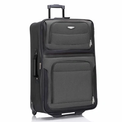 Afbeelding van Travel Select Amsterdam Uitbreidbare Rolling Rechtopstaande Bagage, Grijs, Checked Large 29 Inch, Bagage
