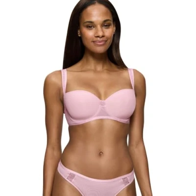 Afbeelding van Triumph Palina Cosmic Heartbeat WHP Balconette beha voor dames, gladde cups, versierde bandjes, elegante look, Vintage pink., 70D