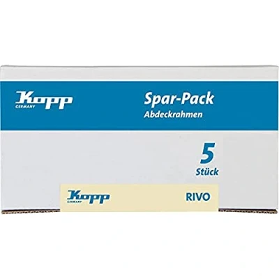 Afbeelding van Kopp Profi Pack:5 afdekramen voor verticale en horizontale montage,2 voudig, Rivo antraciet, 404615051