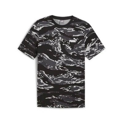Afbeelding van Puma ESS+ CAMO TEE Tshirt print, Heren, Maat: Medium, Black
