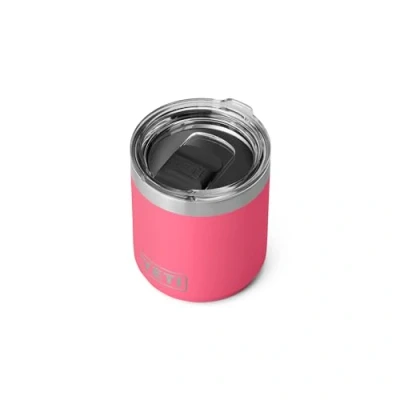 Afbeelding van YETI Rambler, Vacuum Insulated Stainless Steel Stackable Lowball 2.0 with MagSlider Lid, Tropical Pink, 10 oz (296 ml)